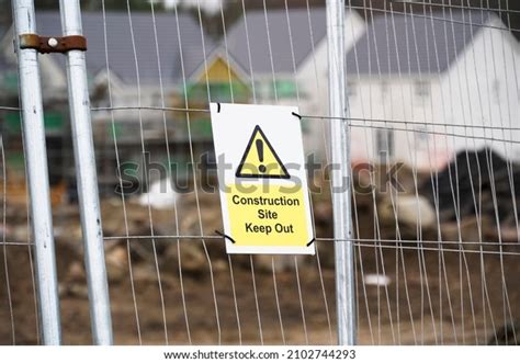 Construction Site Health Safety Message Rules Stock Photo 2102744293 ...