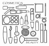 Makeup Coloring Page sketch template