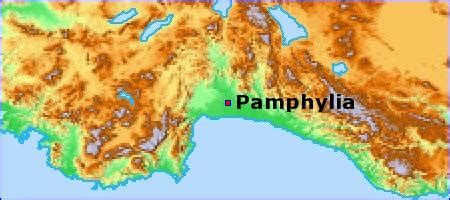 Map - Pamphylia - BibleBento.com