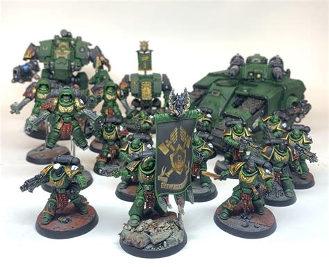 About six months of painting Salamanders : Warhammer40k