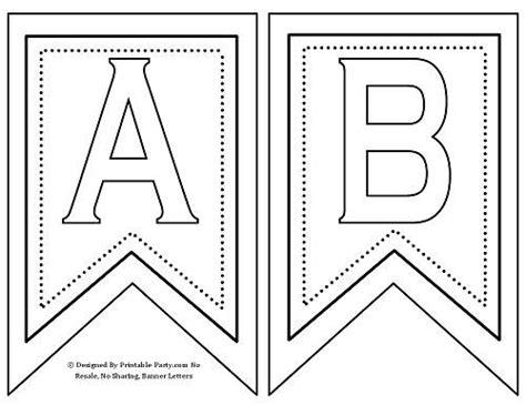 individual alphabet letters - Google Search | Printable banner letters, Free printable banner ...