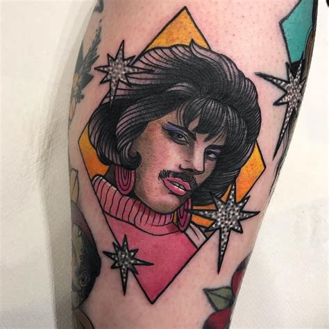 Freddie Mercury portrait tattoo - Queen tattoo | Freddie mercury tattoo ...