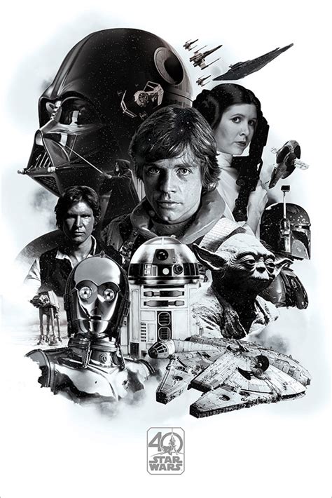 Star Wars 40th Anniversary Montage Poster - Buy Online at Grindstore.com