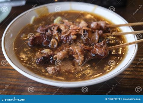 Mie Ongklok or Ongklok Noodle Stock Photo - Image of thick, brothn: 180071474