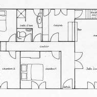 Plan de maison en afrique en 2020 | Plan maison 120m2, Plan de masse ...