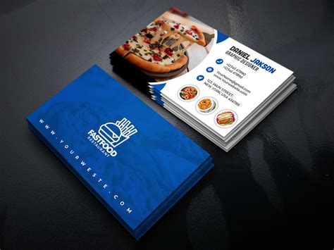 PSD Fast Food Restaurant Business Card Design :: Behance