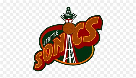 Seattle Sonics Logo - Seattle Supersonics Retro Logo - Free Transparent PNG Clipart Images Download