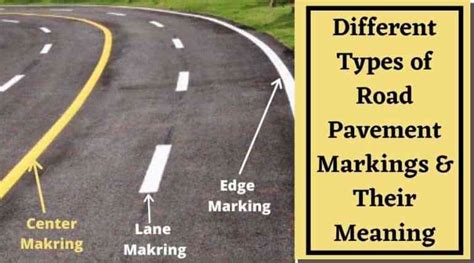 Pavement Markings | Roadway Marking | Types Of Pavement Markings & Their Meanings | Road ...