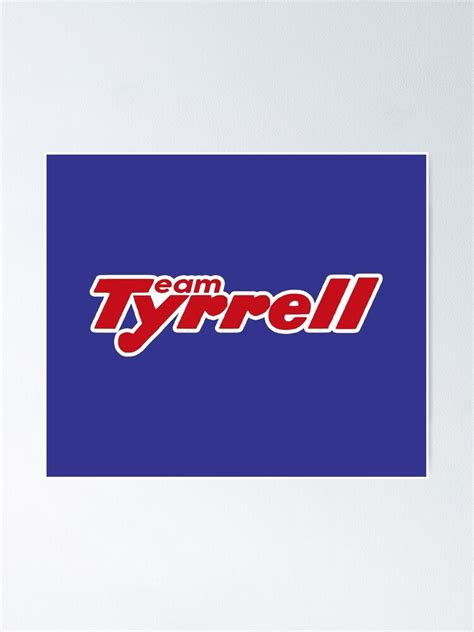 "Tyrrell Team Racing" Poster by PSstudio | Redbubble