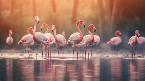 Premium AI Image | flamingo in its natural habitat ISO 100 generative ai