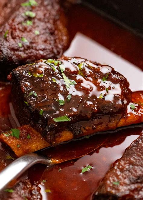 Beef Ribs in BBQ Sauce - slow cooked short ribs! | RecipeTin Eats