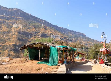 December 24 2022 - Pavagadh, Gujarat in India: Cable car to Shree Mahakali Mataji Temple Stock ...