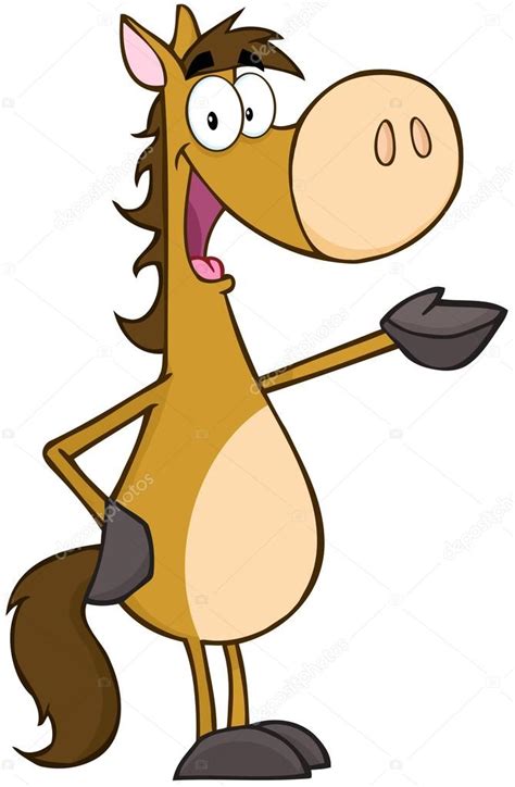 Happy Horse Cartoon Character — Stock Photo © HitToon #27103945