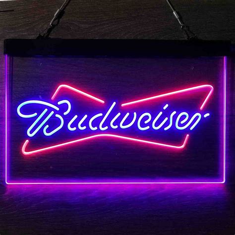 Budweiser Classic Beer Bar Home Bar Neon Light LED Sign | Home Bar Gift