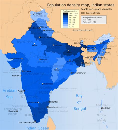 india population density choropleth map | Geography | Pinterest ...