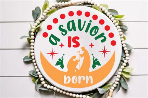 A Savior is Born Graphic by DollarSmart · Creative Fabrica