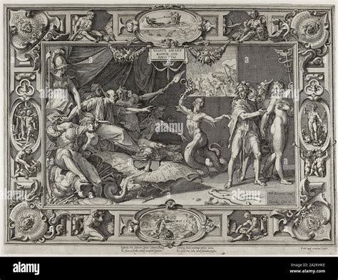 The Calumny of Apelles, 1572, Cornelis Cort (Netherlandish, 1533/36-1578), after Federico ...