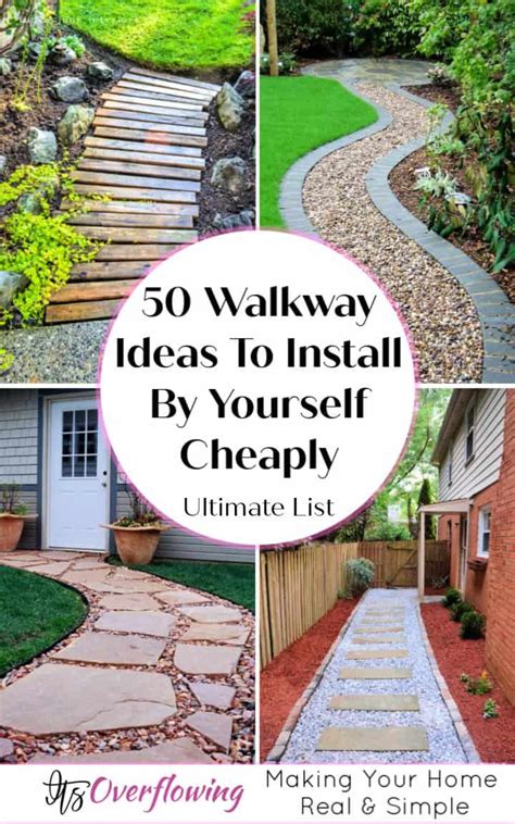 50 Walkway Ideas To Install By Yourself Cheaply | Backyard walkway, Walkway landscaping ...