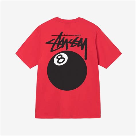 SASOM | apparel Stussy 8 Ball T-Shirt Red - 22SS Check the latest price now!