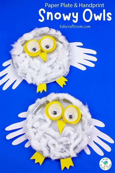 Paper Plate Snowy Owl Craft - Kids Craft Room