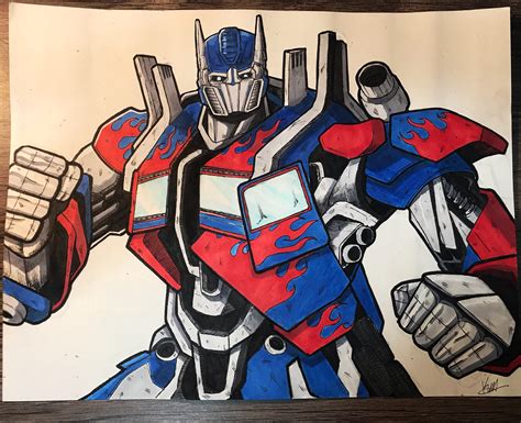 My Optimus Prime Art : transformers