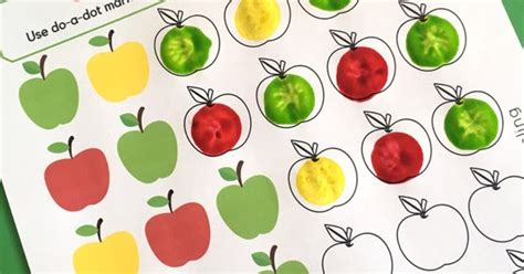 Apple Patterns Do-a-Dot Activity | Totschooling - Toddler, Preschool ...