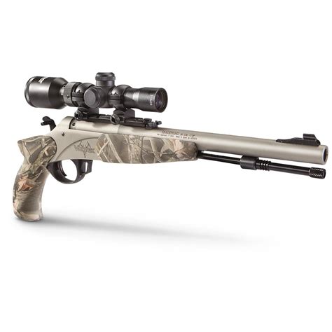 Traditions Vortek .50 cal. Black Powder Pistol with Scope, Reaper Camo ...