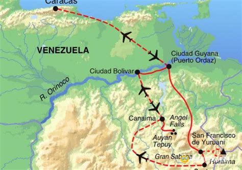 Mapa Interactivo del Parque Nacional Canaima - higueroteonline.com