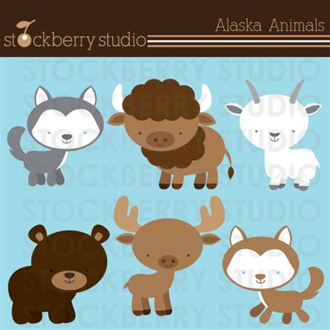 Alaska Animals - Cliparts - Mygrafico.com | Animal clipart, Alaska, Animals