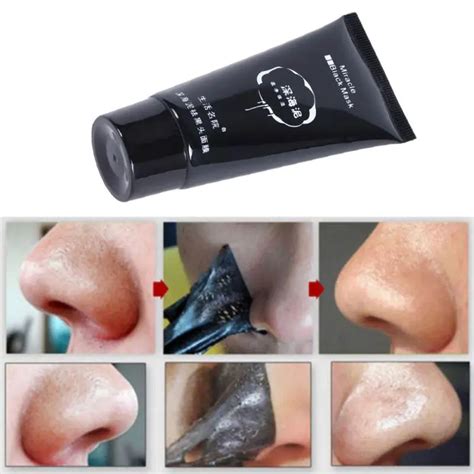 Blackhead Remover Shrink Pores Nose Mask Black Mud Face Peel Mask Deep Clean 1pcs-in Treatments ...