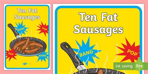 Ten Fat Sausages Display Poster - Ten Fat Sausages Display Poster