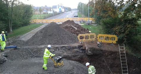 Winsford water main burst leads to diversion to deal with A54 closure ...