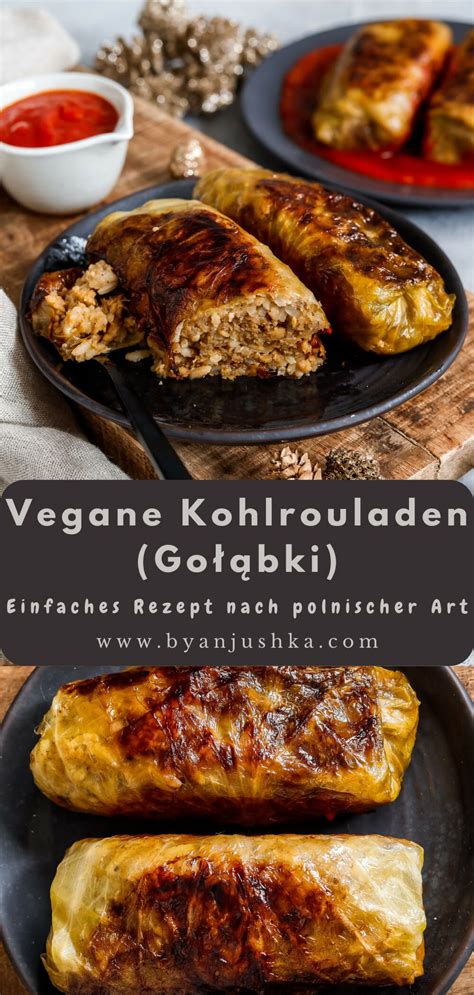 Vegane Kohlrouladen (Golabki) Delicious Vegan Recipes, Healthy Snacks Recipes, Veggie Recipes ...