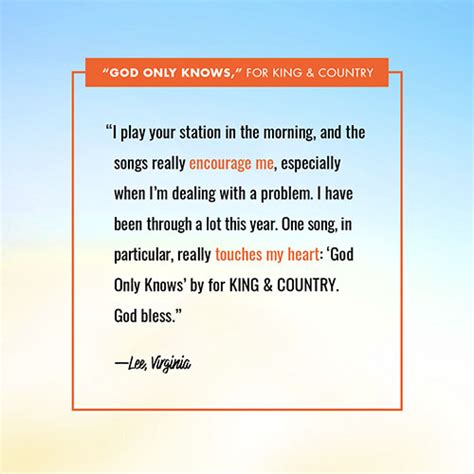 "God Only Knows" by for KING & COUNTRY | Positive Encouraging K-LOVE