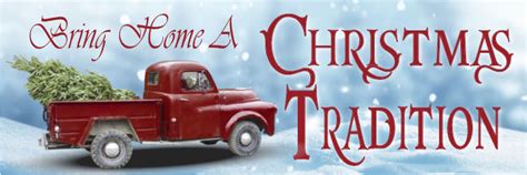 Banner Christmas Tradition Red Truck 3'x9' – Pursell Manufacturing