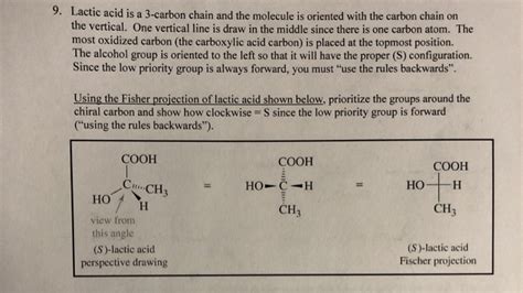 Solved Using the Fisher projection of lactic acid shown | Chegg.com