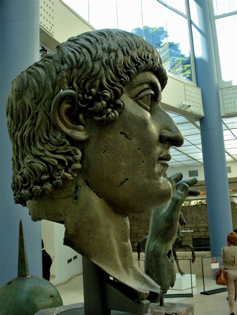 Capitoline Museums | Colossal Bronze head of Emperor Constantine the ...