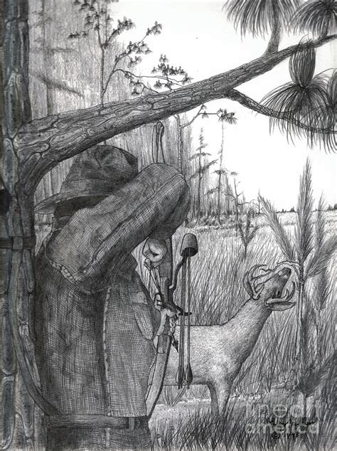 Deer Hunting Drawings at PaintingValley.com | Explore collection of ...