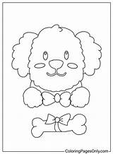 Cute Poodle Coloring Page  Free Printable Pages sketch template