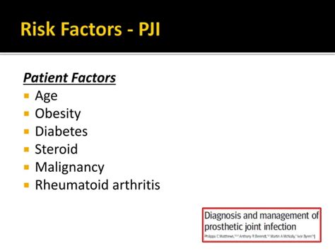 Periprosthetic joint infection