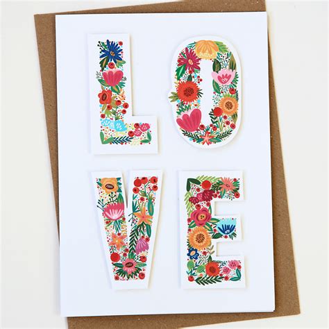 LOVE Card | Valentine's, Anniversary or Romantic Occasion