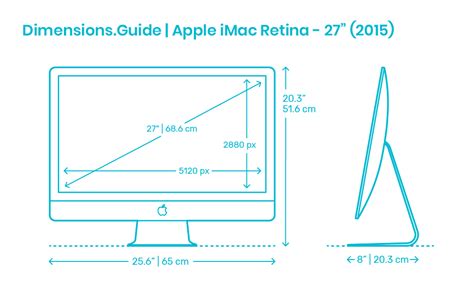 Apple iMac Dimensions & Drawings | Dimensions.Guide