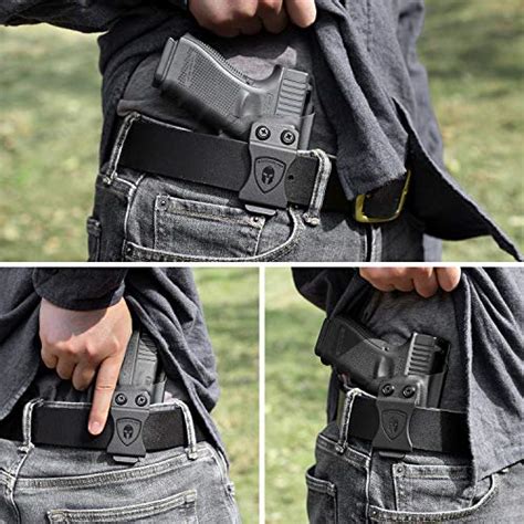 Glock 43 Holster, IWB KYDEX Holster Fit: Glock 43 / Glock 43X Pistol, Inside Waistband Holster ...