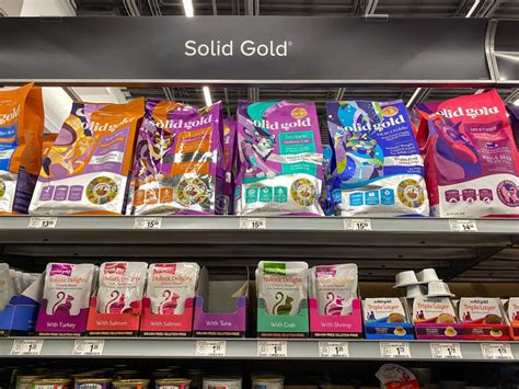 A Display of Solid Gold Grain Free Cat Food at a Petsmart Superstore Editorial Image - Image of ...