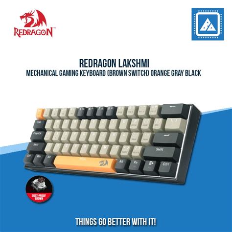 MECHANICAL GAMING KEYBOARD (BROWN SWITCH) ORANGE GRAY BLACK – BlueArm ...