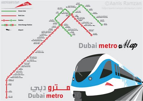 Dubai Metro Station map by aanis-ramzan on DeviantArt