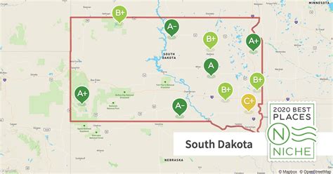 South Dakota Map With Cities And Attractions