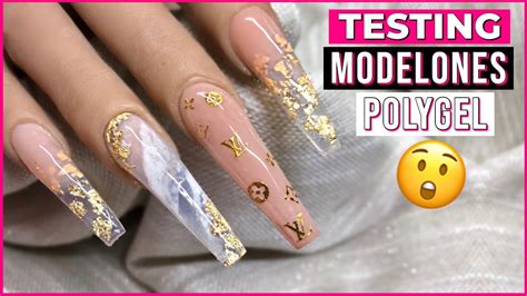 How To Polygel Nails Tutorial | Trying Modelones Polygel For The First ...