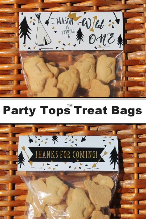 Wild One Birthday Favors Tribal Party Tops Treat Bags 1st - Etsy