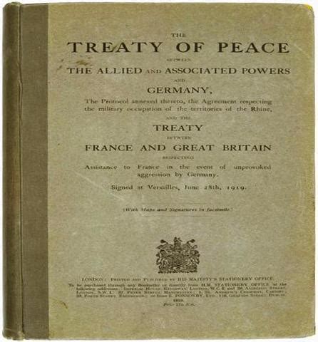 World War I, the Treaty of Versailles, and the Great Depression timeline | Timetoast timelines